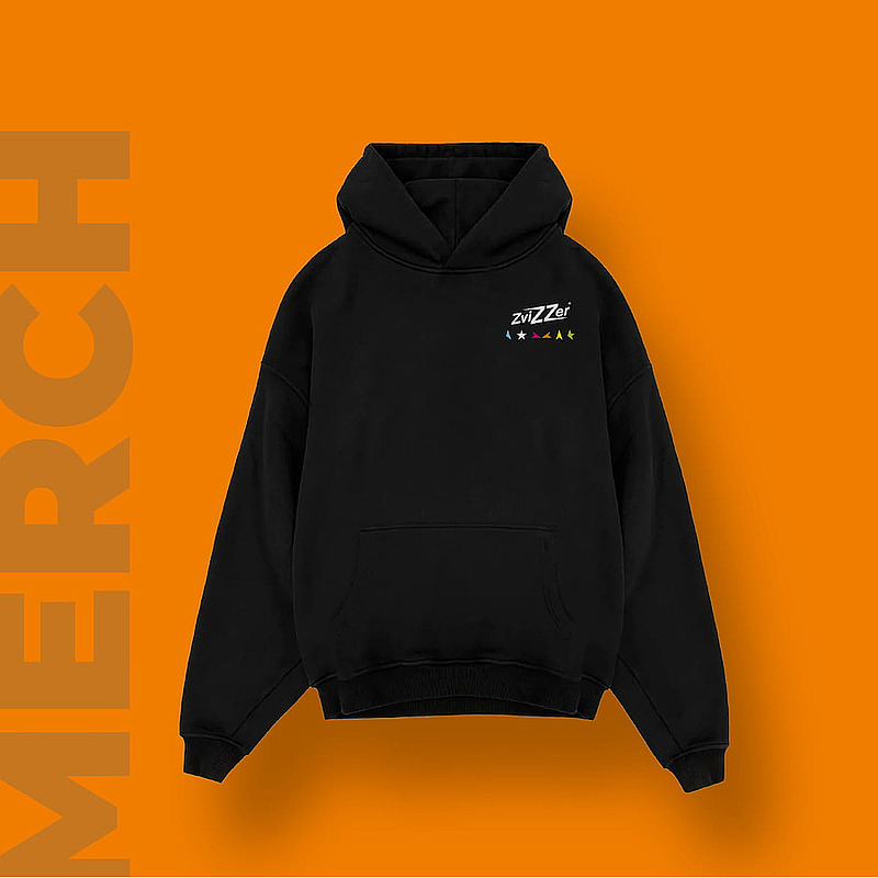 Худи Detailing оверсайз Zvizzer Цвет черный разм. М 