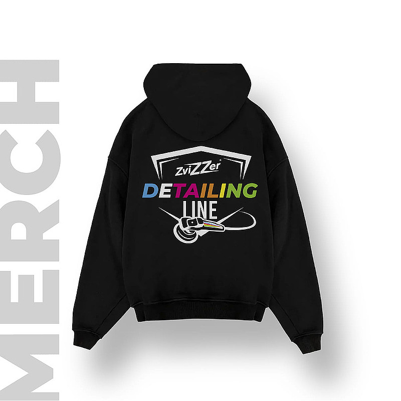 Худи Detailing оверсайз Zvizzer Цвет черный разм. М 