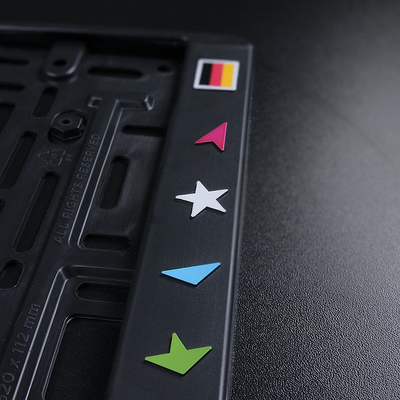 Рамка для автомобильных номеров Zvizzer (комплект 2 шт.)