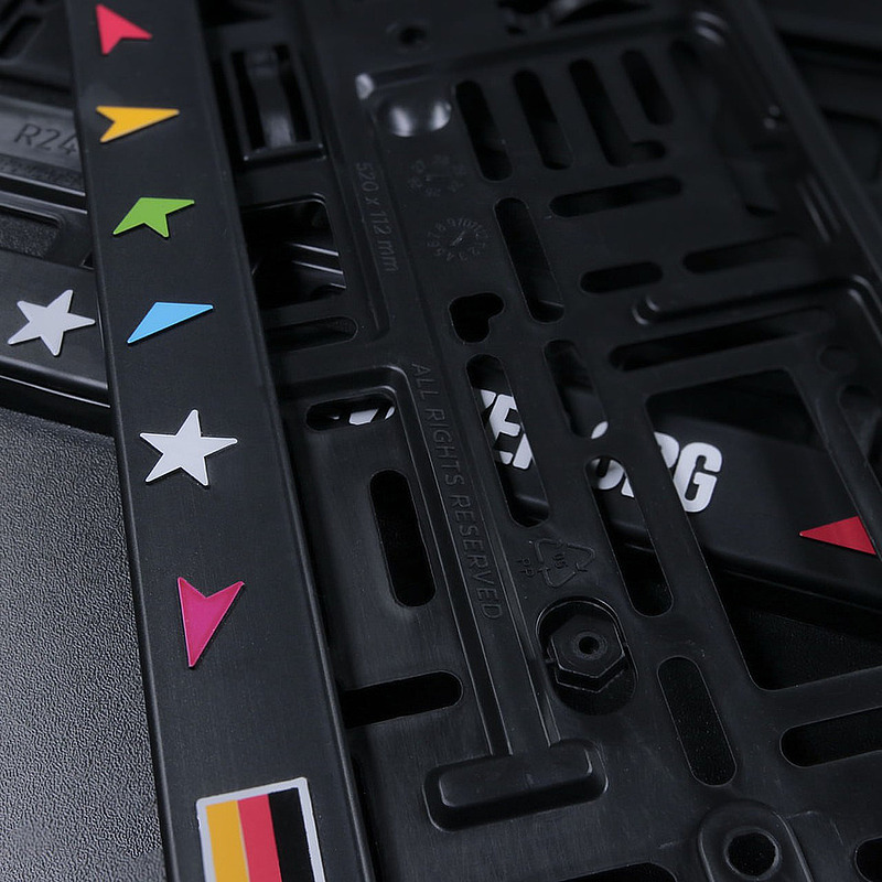 Рамка для автомобильных номеров Zvizzer (комплект 2 шт.)