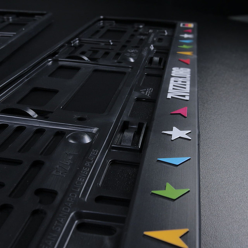 Рамка для автомобильных номеров Zvizzer (комплект 2 шт.)