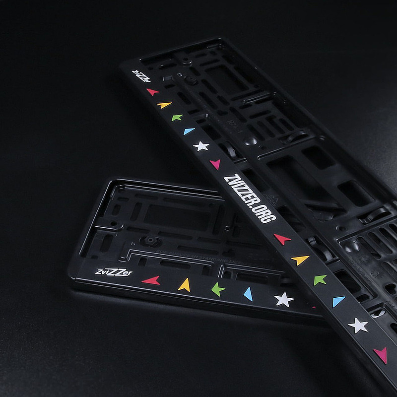 Рамка для автомобильных номеров Zvizzer (комплект 2 шт.)