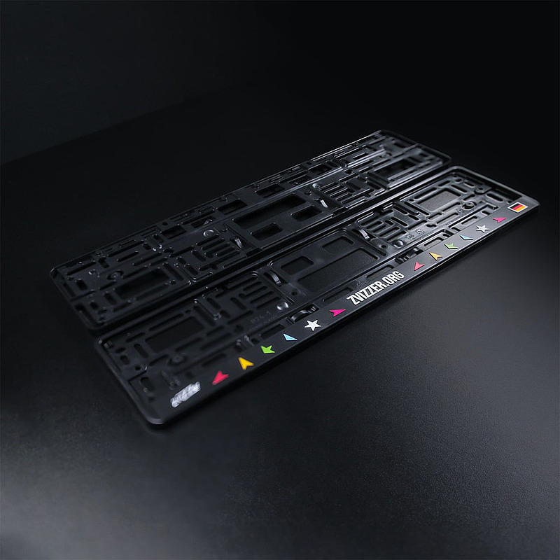 Рамка для автомобильных номеров Zvizzer (комплект 2 шт.)