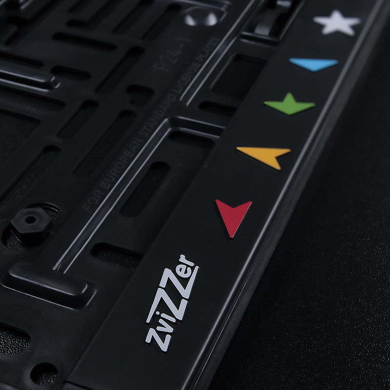 Рамка для автомобильных номеров Zvizzer (комплект 2 шт.)