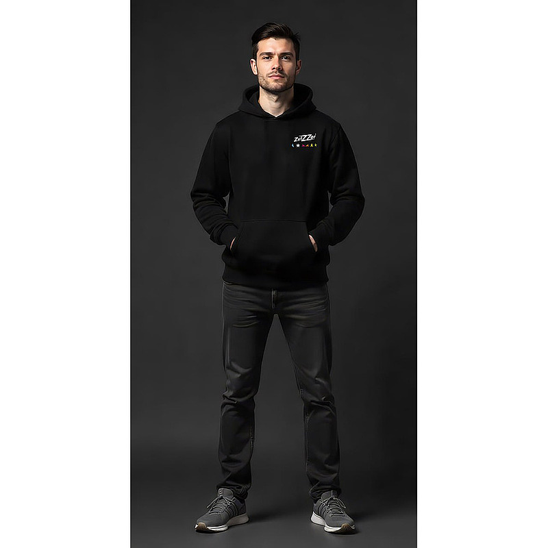 Худи Detailing оверсайз Zvizzer Цвет черный разм. М 
