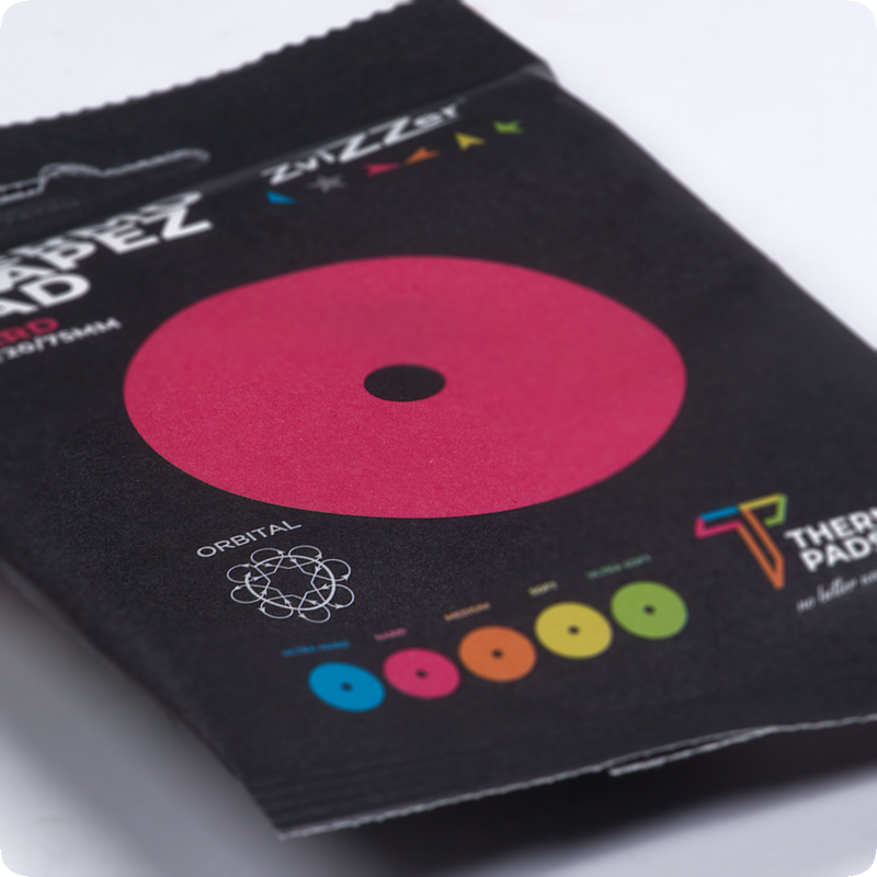 Полировальный круг из термоустойчивого поролона 125мм Zvizzer Thermo Trapez Pad - жёсткий