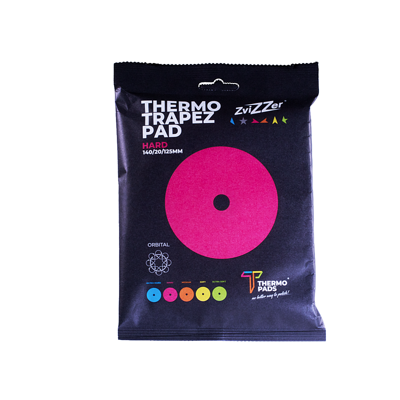 Полировальный круг из термоустойчивого поролона 125мм Zvizzer Thermo Trapez Pad - жёсткий
