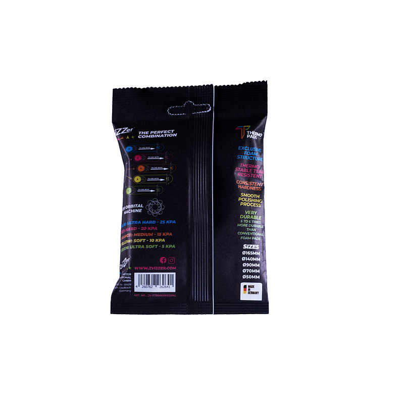 Полировальный круг из термоустойчивого поролона 76мм (90/20/76) Zvizzer Thermo Trapez Pad - жёсткий