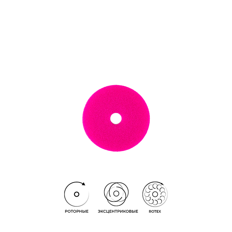 Поролоновый полировальный круг 76мм (90/20/76) Zvizzer All-Rounder - жёсткий