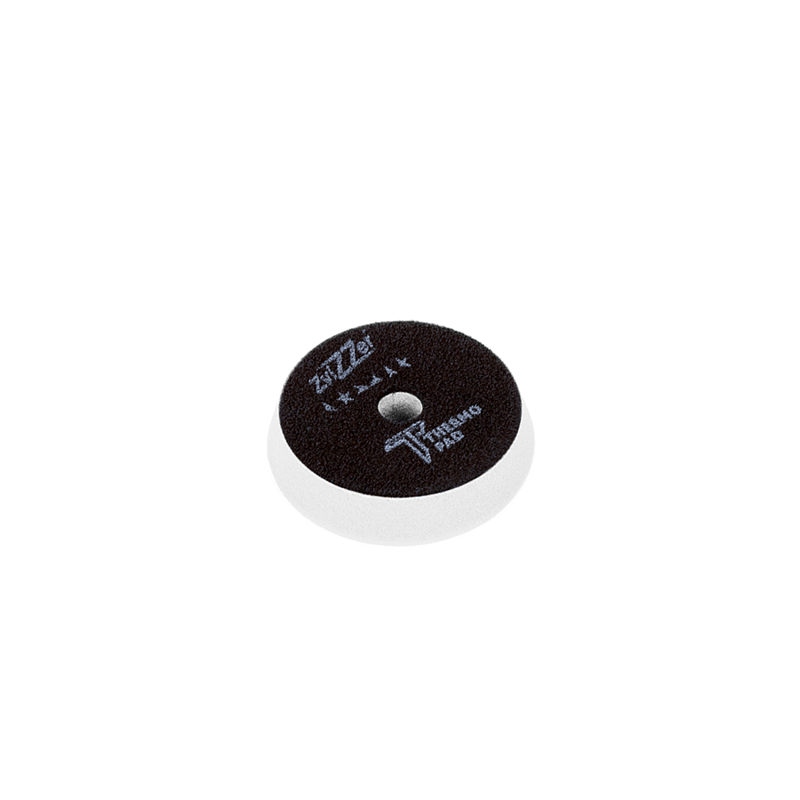 Zvizzer Thermo Pads MEDIUM HARD 85-90/20/80мм, 1 шт. Полировальный термостойкий поролоновый белый круг средне жёсткий 16 kPa.
