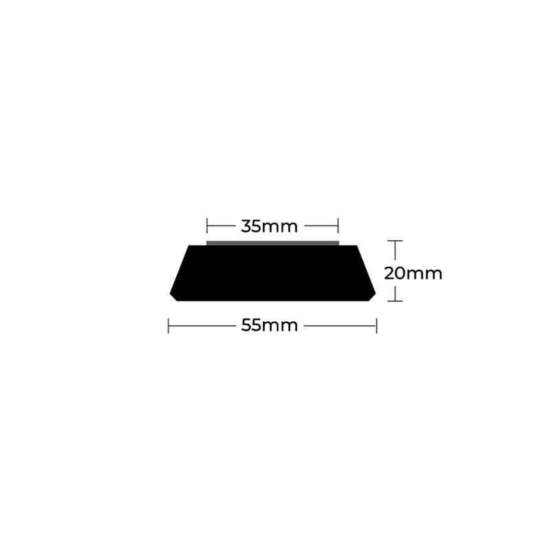 Поролоновые полировальные круги 35мм Zvizzer Trapez 5шт. - жёсткие