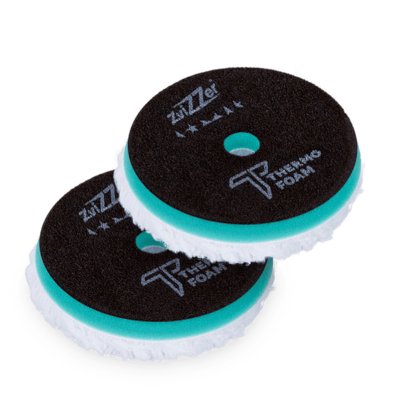 Zvizzer Thermo Microfiber 160/20/150мм Комплект 2шт.  Полировальный круг микрофра короткая  на твёрдом Termo поролоне с липучкой.