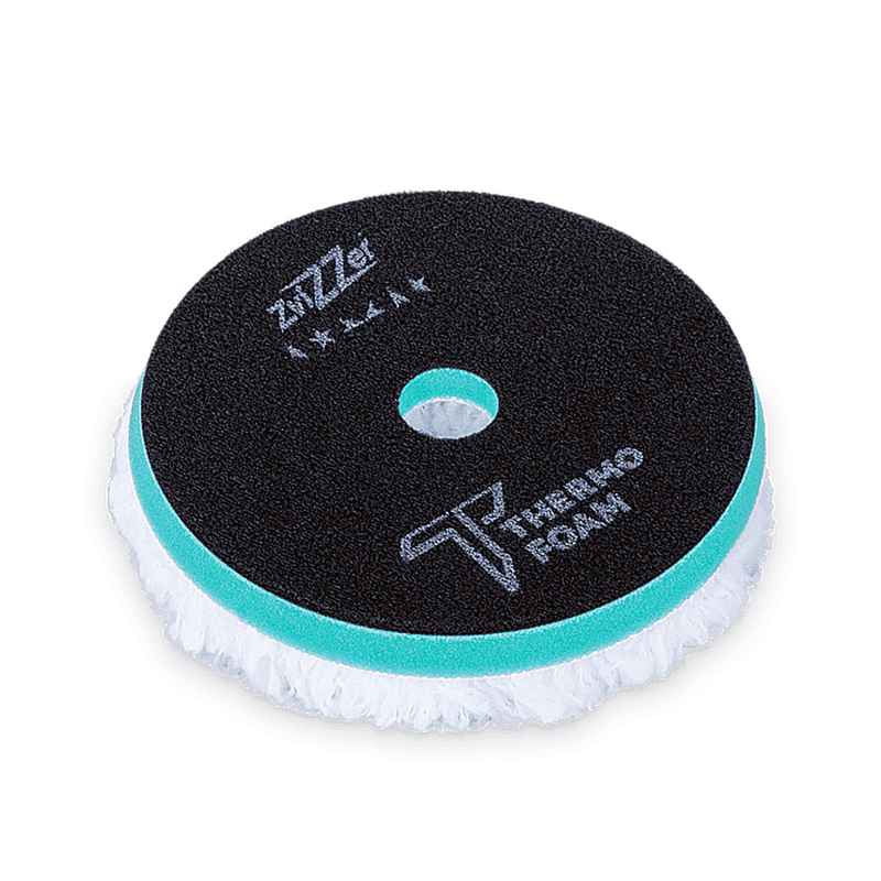 Zvizzer Thermo Microfiber 160/20/150мм Комплект 2шт.  Полировальный круг микрофра короткая  на твёрдом Termo поролоне с липучкой.