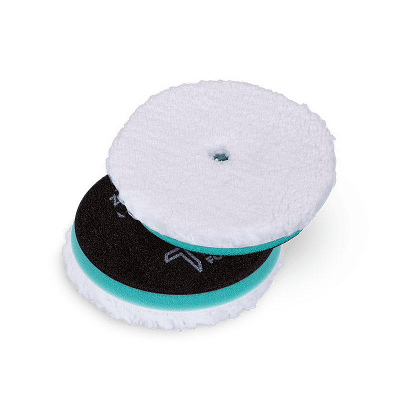 Zvizzer Thermo Microfiber 160/20/150мм Комплект 2шт.  Полировальный круг микрофра короткая  на твёрдом Termo поролоне с липучкой.