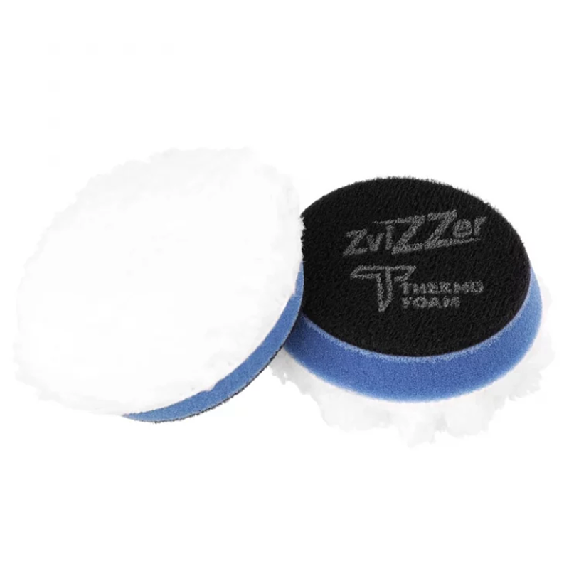 Zvizzer Thermo Microfiber 70/20/55мм Комплект 5шт.  Полировальный круг микрофра короткая  на полутвёрдом Termo поролоне с липучкой.