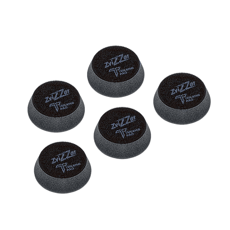 Zvizzer Thermo Pads ULTRA SOFT 55/20/35мм Комплект 5 шт. Полировальный термостойкий поролоновый чёрный круг ультра мягкий 4 kPa.