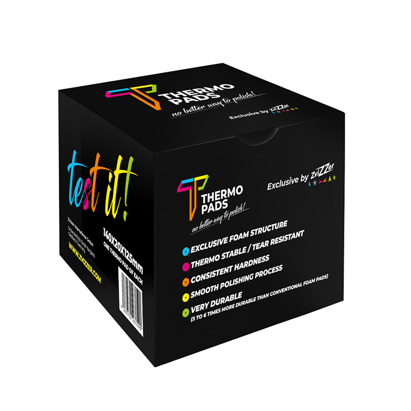 Набор термоустойчивых полировальных кругов разной плотности Thermo Detailing Line, 125мм, 5шт.