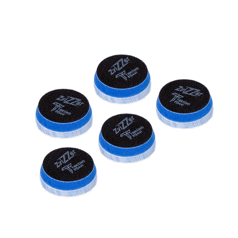 Zvizzer Thermo Hybrid 70/15/55мм Комплект 5 шт. Полировальный гибридный круг из натурального и искусственного меха на полутвёрдом Termo поролоне с липучкой.