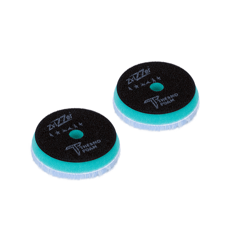 Zvizzer Thermo Hybrid 90/15/80мм Комплект 2 шт. Полировальный гибридный круг из натурального и искусственного меха на твёрдом Termo поролоне с липучкой.