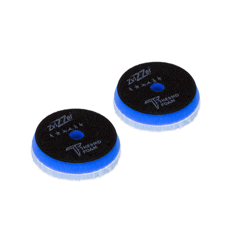Zvizzer Thermo Hybrid 90/15/80мм Комплект 2 шт. Полировальный гибридный круг из натурального и искусственного меха на полутвёрдом Termo поролоне с липучкой.
