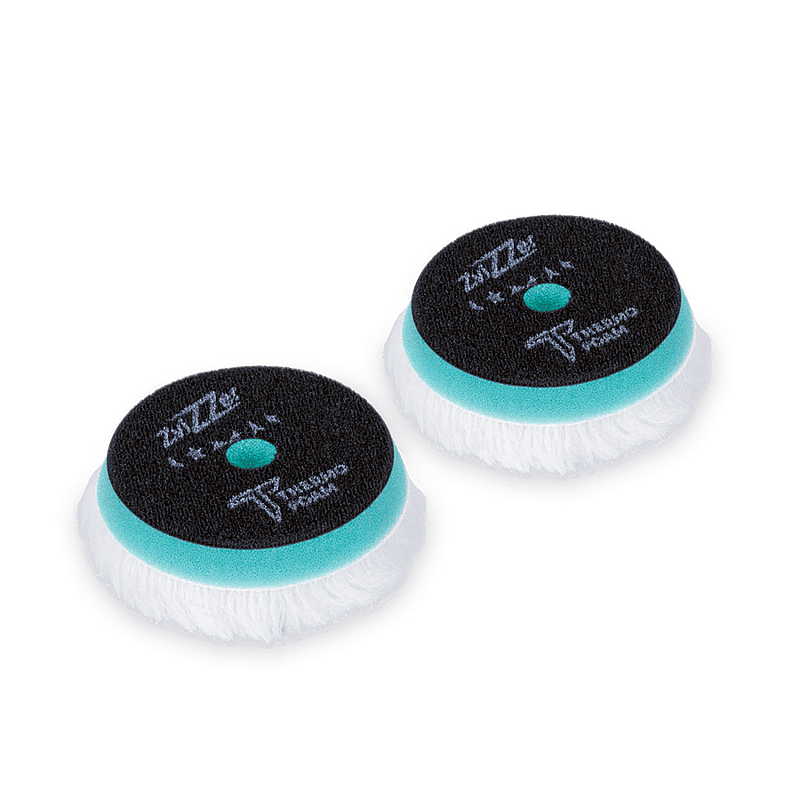 Zvizzer Thermo Wool 90/25/76мм. Комплект 2 шт. Полировальный круг из натурального меха на твёрдом Termo поролоне с липучкой.