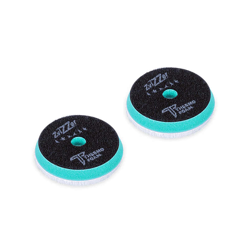 Zvizzer Thermo Wool 90/15/80мм. Комплект 2 шт. Полировальный круг из натурального стриженого меха на твёрдом Termo поролоне с липучкой.