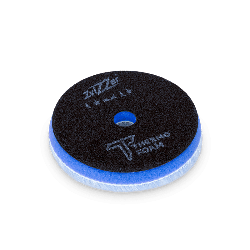 Zvizzer Thermo Hybrid 140/15/125мм Комплект 2 шт. Полировальный гибридный круг из натурального и искусственного меха на полутвёрдом Thermo поролоне с липучкой.