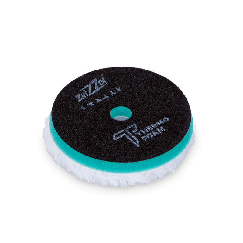 Zvizzer Thermo Microfiber 140/30/125мм Комплект 2шт. Полировальный микрофибровый круг на твёрдом Termo поролоне с липучкой.