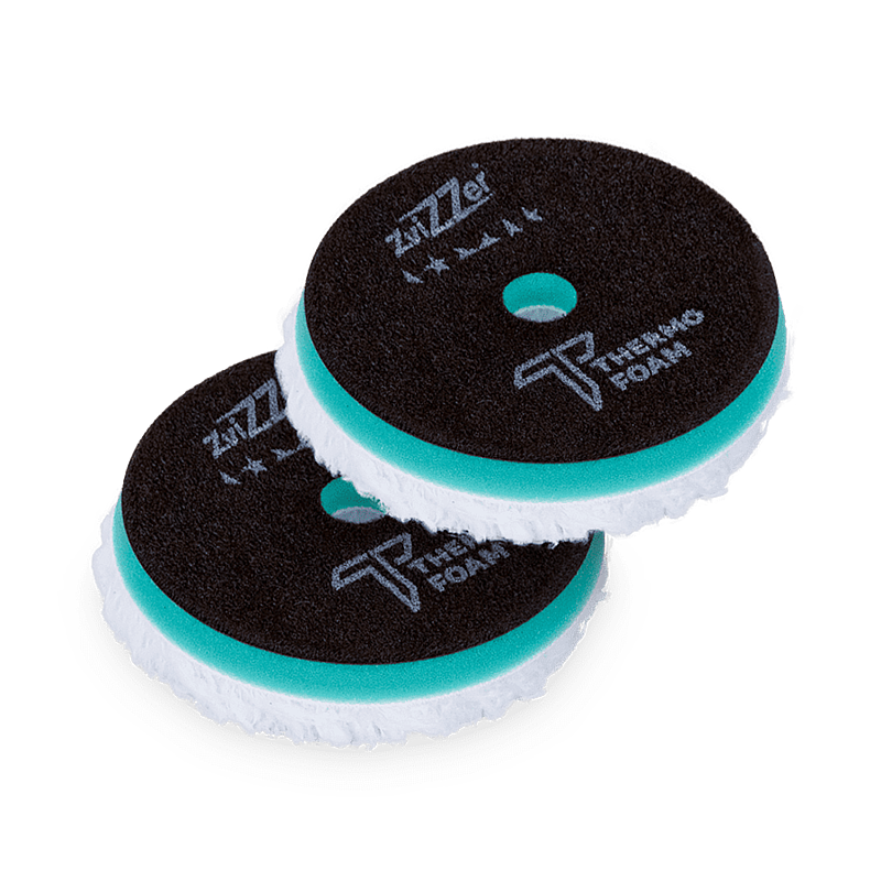 Zvizzer Thermo Microfiber 140/20/125мм Комплект 2шт. Полировальный круг микрофибра короткая  на твёрдом Termo поролоне с липучкой.