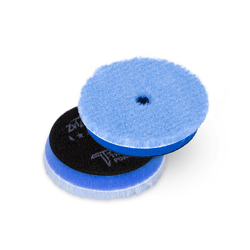 Zvizzer Thermo Hybrid 90/15/80мм Комплект 2 шт. Полировальный гибридный круг из натурального и искусственного меха на полутвёрдом Termo поролоне с липучкой.