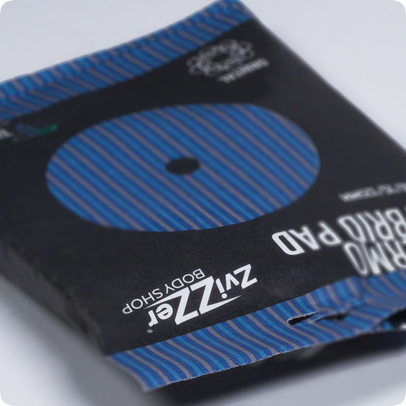 Гибридный меховой круг для эксцентриковой машинки на жёстком поролоне 125мм (140/15) - Thermo Hybrid Wool