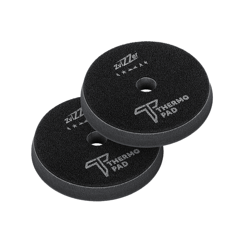 Zvizzer Thermo Pads ULTRA SOFT 130-140/20/125мм Компл.2 шт. Полировальный термостойкий поролоновый чёрный круг ультра мягкий 4 kPa.
