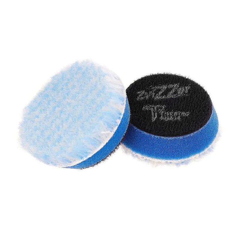 Zvizzer Thermo Hybrid 55/15/35мм Комплект 5 шт. Полировальный гибридный круг из натурального и искусственного меха на полутвёрдом Termo поролоне с липучкой.