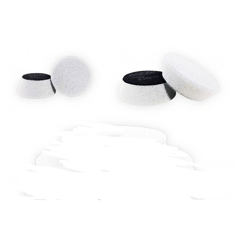 Zvizzer Thermo Pads HARD 70/20/55мм Комплект 5 шт. Полировальный термостойкий поролоновый белый круг твёрдый 14 kPa.