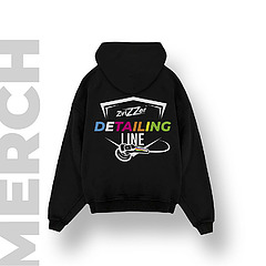 Худи Detailing оверсайз Zvizzer Цвет черный разм. XL