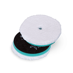 Zvizzer Thermo Microfiber 160/20/150мм Комплект 2шт.  Полировальный круг микрофра короткая  на твёрдом Termo поролоне с липучкой.