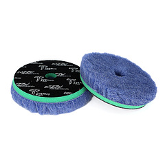 Меховой круг для роторной машинки на жёстком поролоне 150мм (160/25) - Thermo Nano Wool Комплект 2шт.