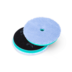 Zvizzer Thermo Hybrid 140/15/125мм Комплект 2 шт. Полировальный гибридный круг из натурального и искусственного меха на твёрдом Thermo поролоне с липучкой.