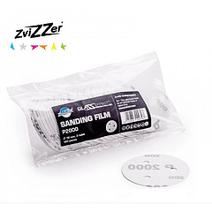 Шлифовальный круг P2000 под липучку Ø 76 мм на пленке, 3 отверстия, комплект 100 шт.