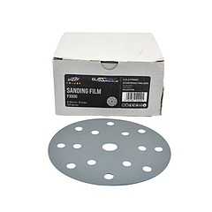 Шлифовальный круг P3000 под липучку Ø 150 мм на бумажной основе, 15 отверстий, комплект 100 шт.