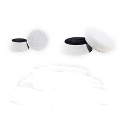 Zvizzer Thermo Pads HARD 55/20/35мм Комплект 5 шт. Полировальный термостойкий поролоновый белый круг твёрдый 14 kPa.